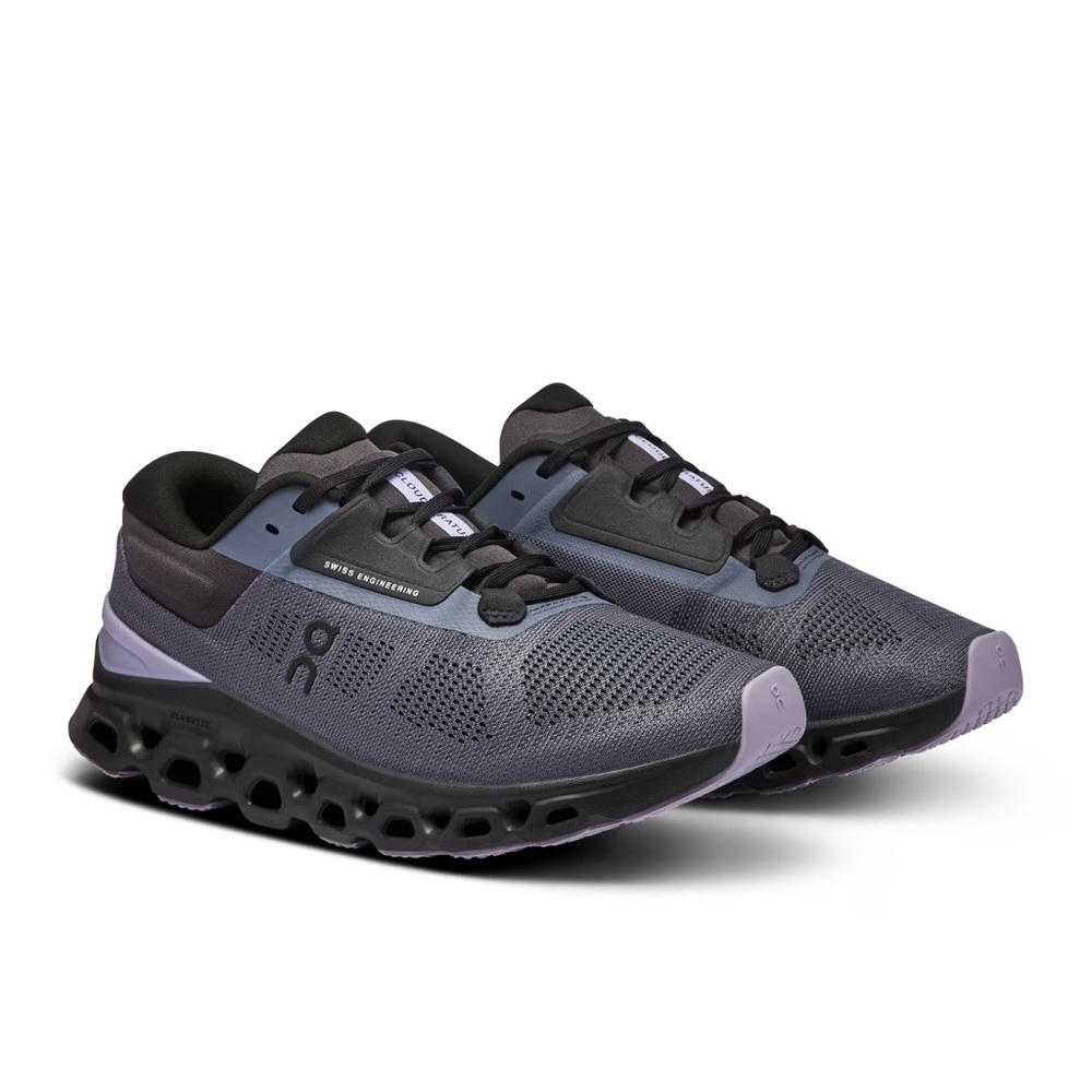 On Cloudnova Women's Running Sneakers in Gray and Lavender